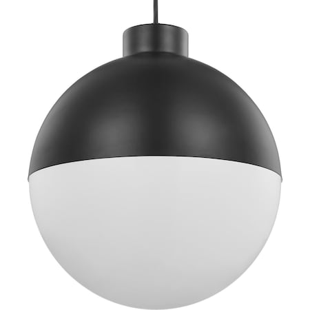Globe LED Collection Black One-Light LED Pendant
